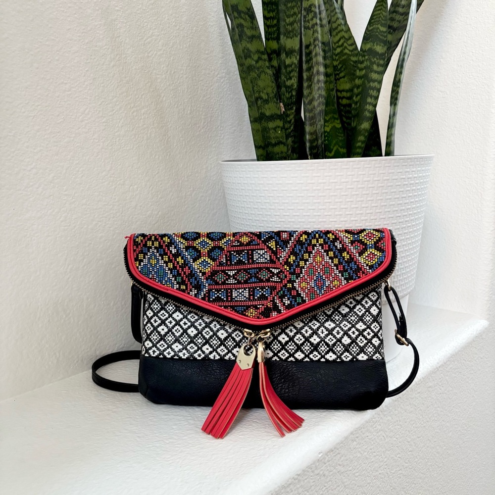 ALDO | Woven Multicolor Crossbody Bag